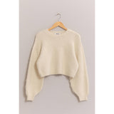 Wool Blend Cropped Sweater