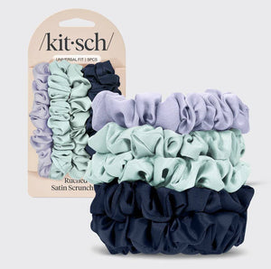 Satin Scrunchies 5pc Garden Bouquet