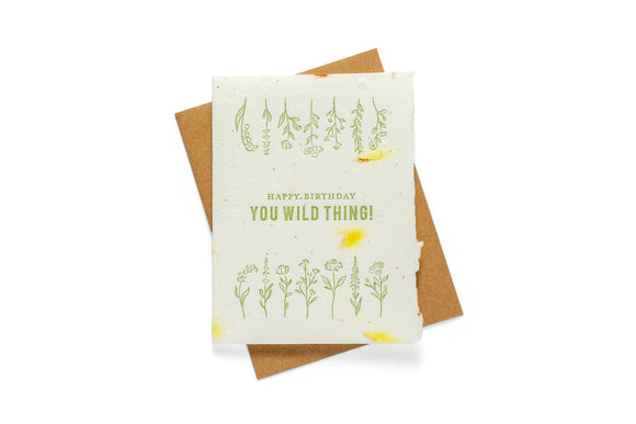 Wild Birthday | Seed Card |