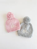 Knit Pom Beanie Grey Baby