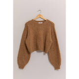 Wool Blend Cropped Sweater