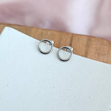 Luxe Silver Oriana Studs - Small