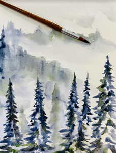 Beginner Watercolor Class: Landscapes MAR 23, 2024