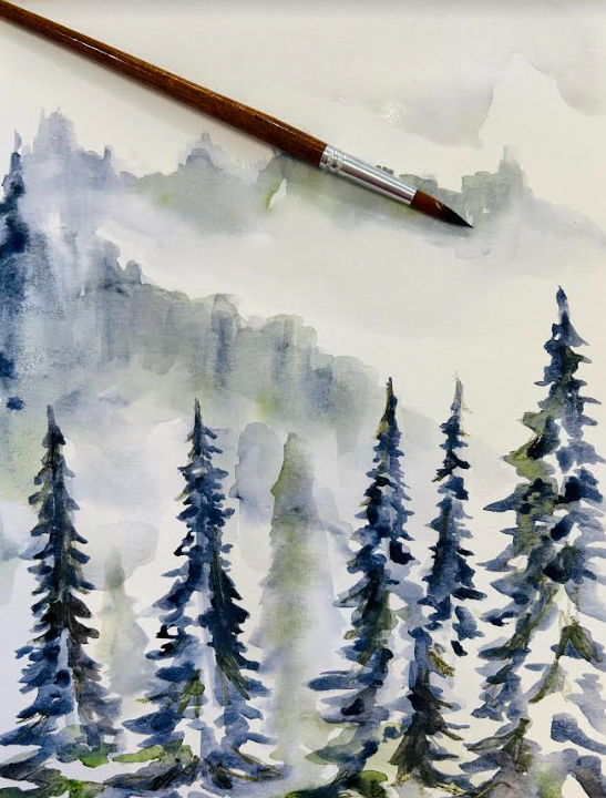 06-29 : Beginner Watercolor Class: Landscapes June 29