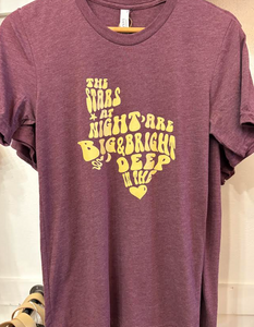 Deep in the Heart Bubble Letter T-Shirt