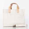 Classic Cotton Canvas + Leather Utility Tote