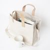 Classic Cotton Canvas + Leather Utility Tote