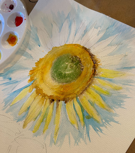 09-27 - Beginning Watercolor Class: Florals - Saturday (6-8 pm)