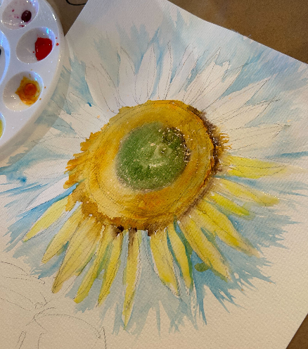 09-27 - Beginning Watercolor Class: Florals - Saturday (6-8 pm)