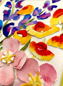 Multimedia Paper Cutting + Watercolor Workshop: Texas Wildflowers  MAR 9, 2024