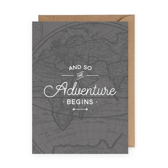 And So The Adventure Begins Greeting Card