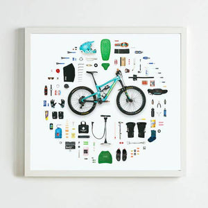 Mountain Biker Art Print