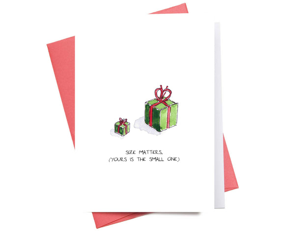 Size Matters | Christmas Greeting Card
