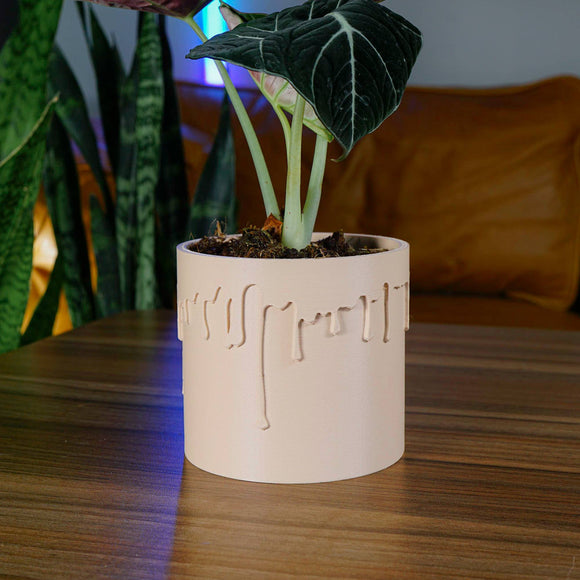 Drip Pot -3D Printed Planter with Saucer