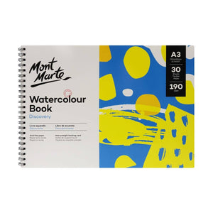 Watercolor Book Discovery A3 11.7 x 16.5in 30 Sheets 190gsm