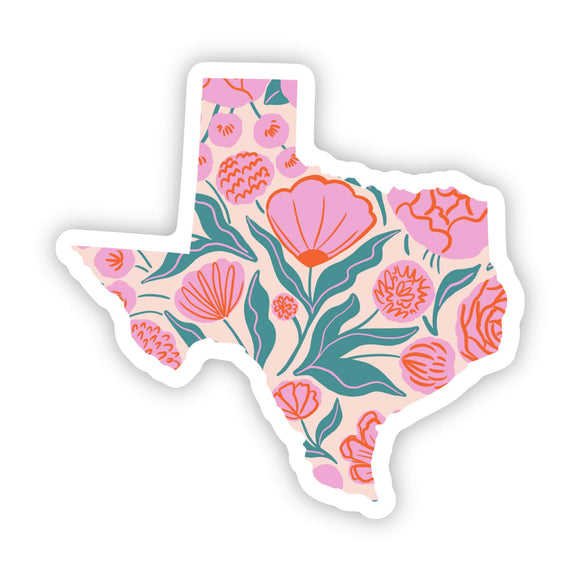Texas Sticker - Elegant Floral
