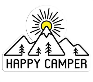 Happy Camper Camping Sticker