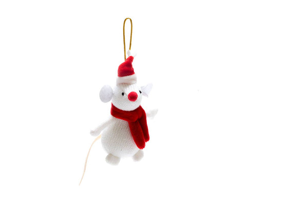 White Mouse Ornament