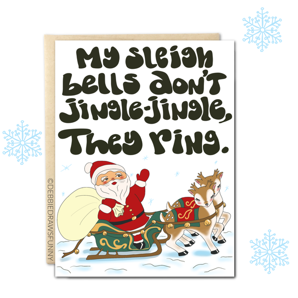 Bells Don't Jingle Jingle Holiday Card